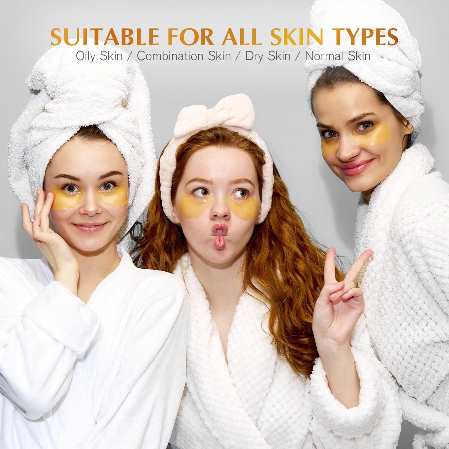 Enaskin Naturals Under Eye Patches Dark Circles Under Eye Masks for Puffiness - 24K Gold Eye Gel Pads Retinol Collagen Hyaluronic Acid Moisturizing & Reducing Wrinkles (24K Gold)