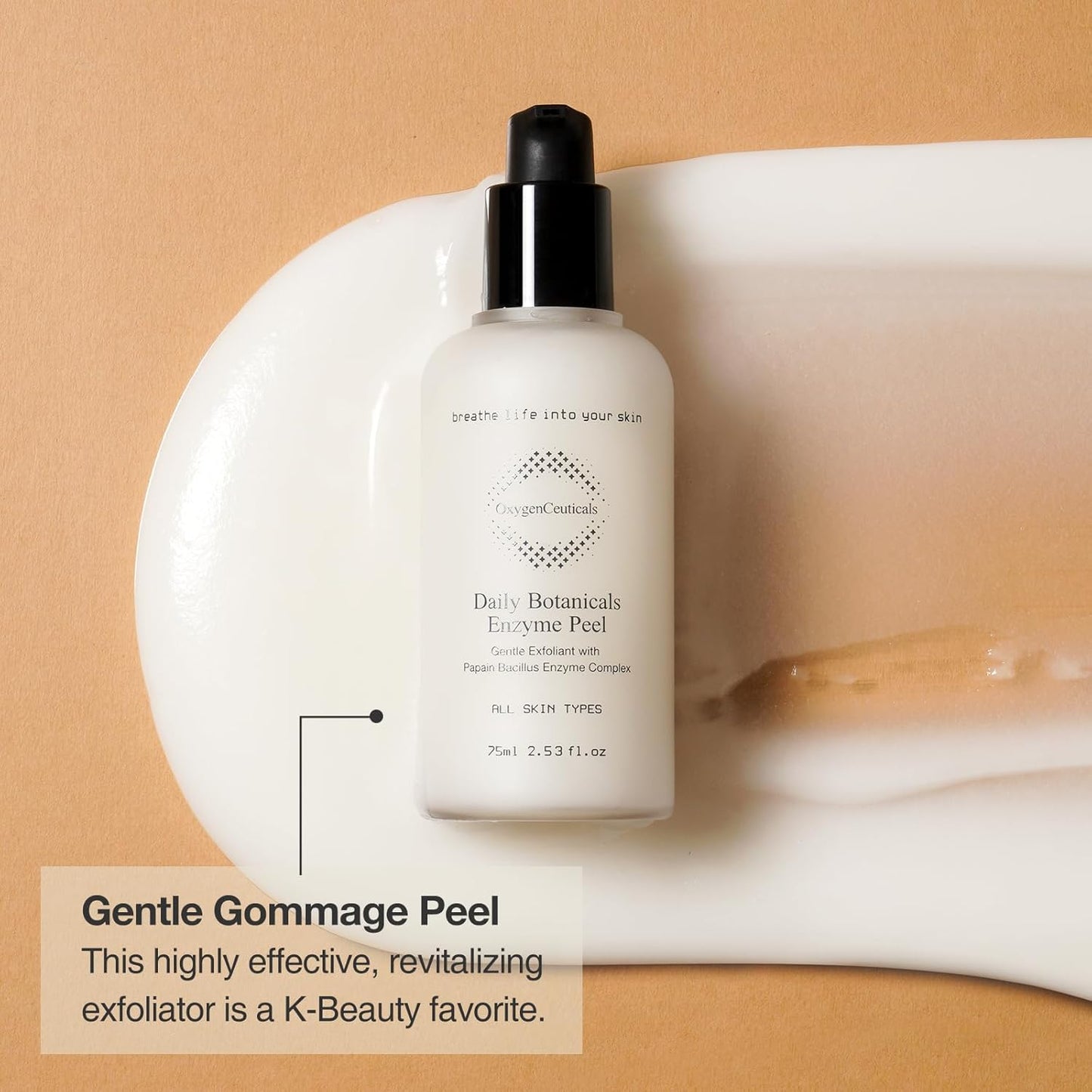 Daily Botanicals Enzyme Peel – Gentle Exfoliating Gommage with Pineapple & Papaya Extracts, Natural Enzyme Peel for Refines Pores & Smooths Texture 2.53 fl.oz (75ml)