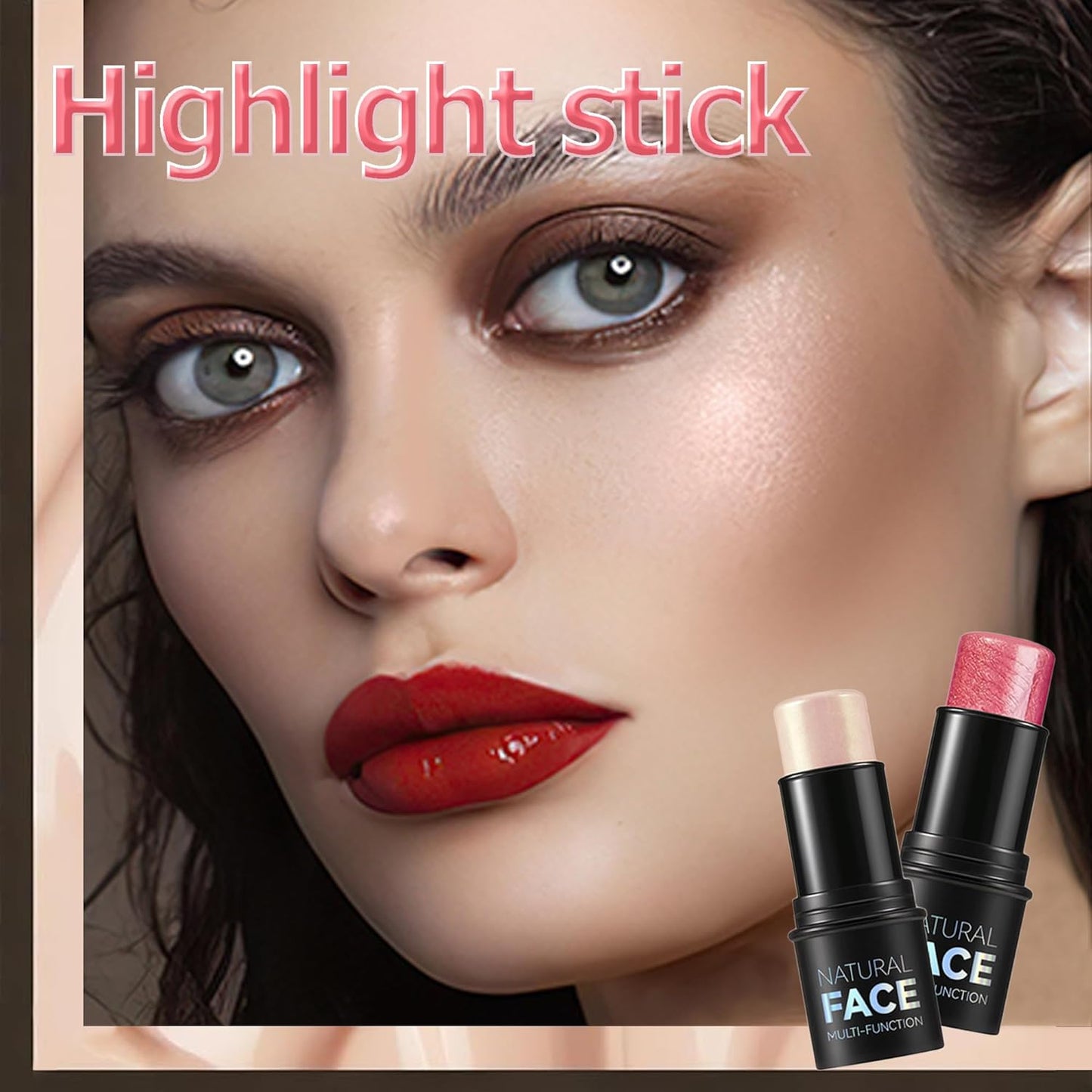 Highlighter Contour Stick, Milk Makeup Contour, Blush Sticks, Highlight Contour Palette, Glint Highlighter, Make Up Highlighter, Contouring Stick, Highlighter Makeup Stick, 02#CHAMPAGNE GOLD