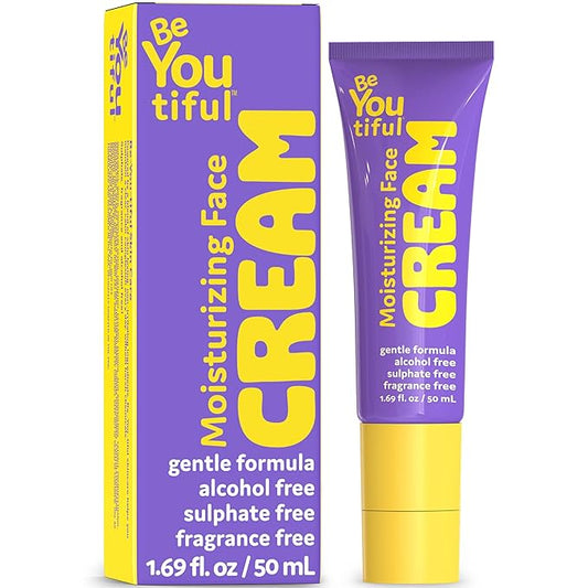 BeYOUtiful Face Moisturizer, Preppy Skin Care for Teens, Tweens, and Kids, Hydrating Face Cream for Dry Skin, Girls and Boys Gifts, 1.69 fl oz, Ages 8-17