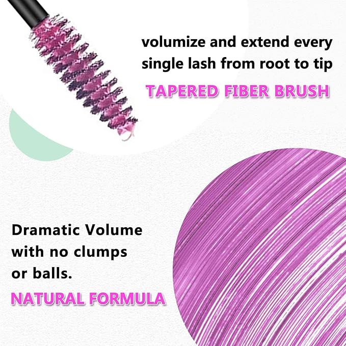 Pink Mascara Colored Eyes Makeup Best Natural Hypoallergenic Primer Benefit Waterproof Fast Dry Eyelashes Red Volumizing Lengthening Curling Defining party birthday woman girl gift