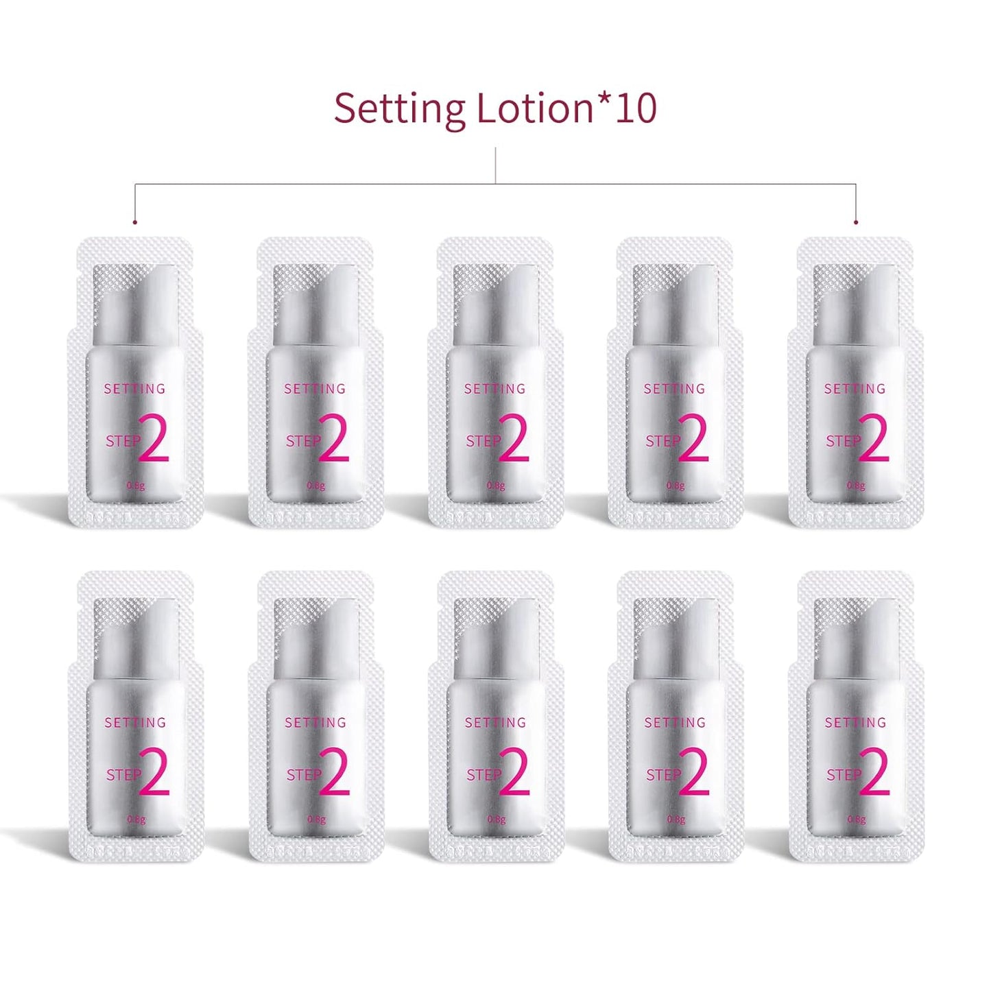 2024 Upgraded Fast Perm Lash Lift Kit Eyelash Perm Kit Eyelash Fixation Lotion (Quantity: 10 Packs)