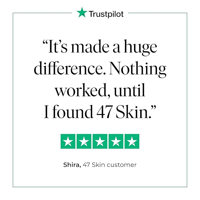 47 Skin Hydrating Face Serum for Clearing Acne & Scars, Anti-Blemish & Scar Repair Serum Skincare Treatment with Silver Chitoderm - Smooth Skin Moisturiser (1.01 oz)