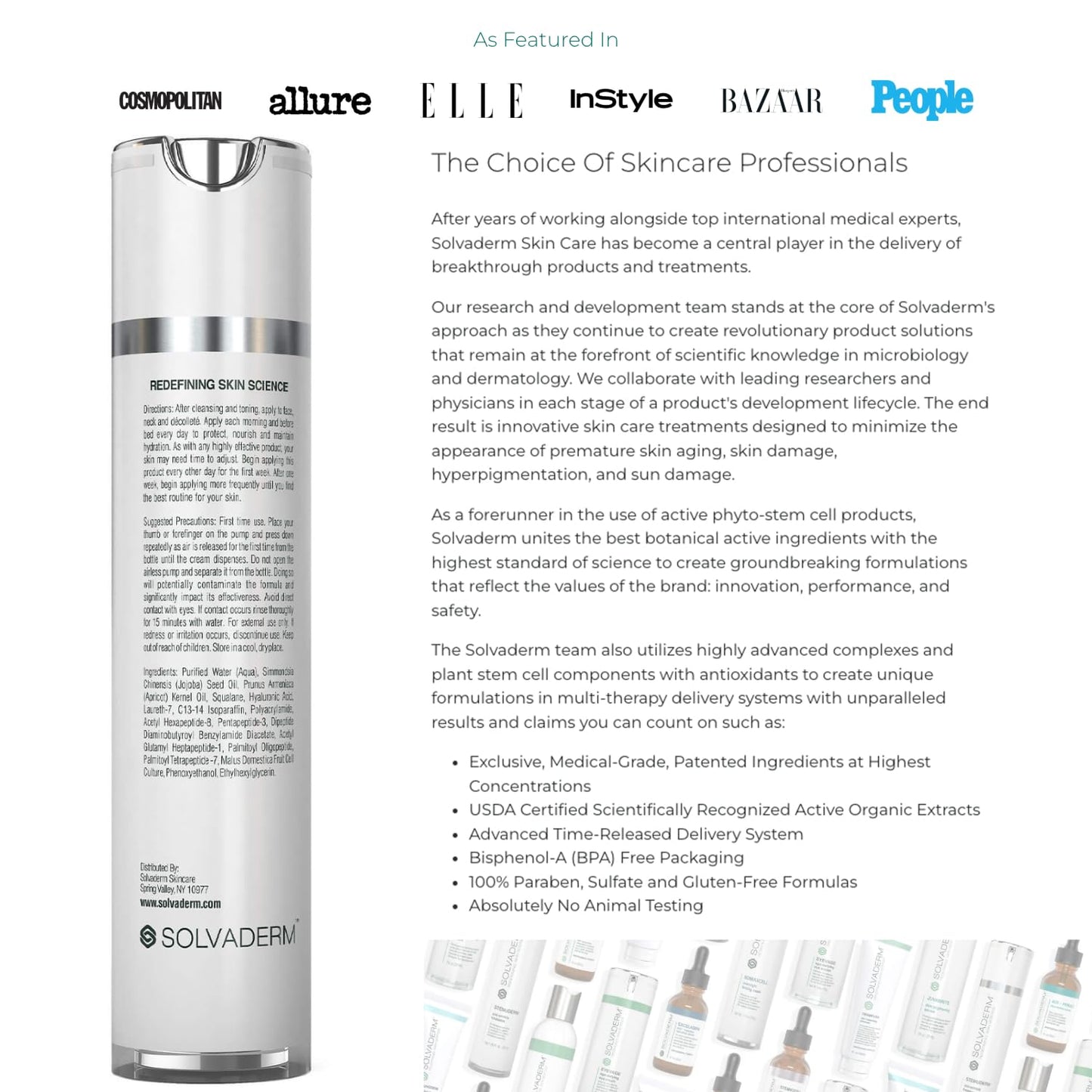 Stemuderm Face & Eye Cream - Anti Aging Skincare - Daily Moisturizer for Fine Lines, Wrinkles & Eyebags - Supports Production of Collagen & Elastin - Organic Stem Cell Complex - 1.7 oz (Pack of 2)