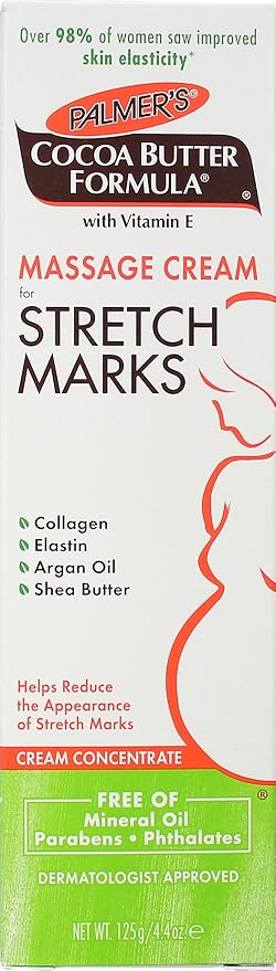 Palmer's Cocoa Butter Formula Massage Cream for Stretch Marks and Pregnancy Skin Care, 4.4 Ounces (Pack of 6)