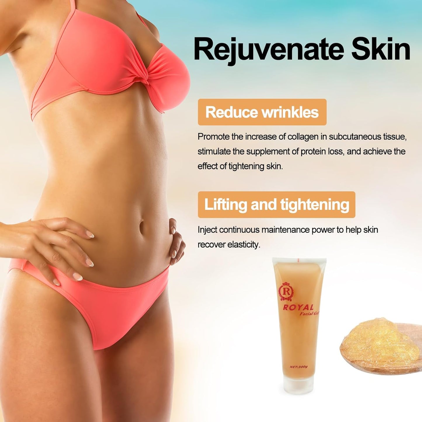 Elitizia Gel For Beauty Skin Machine ET041(Gold gel)