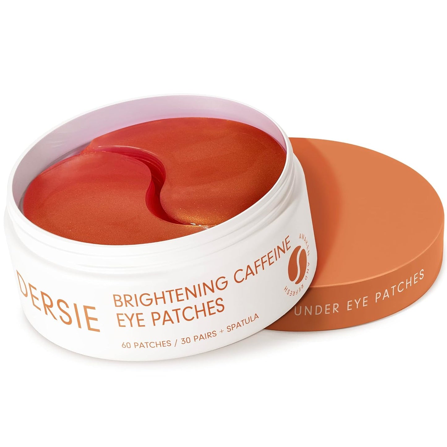 Eye Patches for Puffy Eyes and Dark Circles: Reduce Puffiness and Dark Circles - Brightening Caffeine Eye Patches with Hyaluronic Acid - Awakening and Hydrating (30 Pairs)