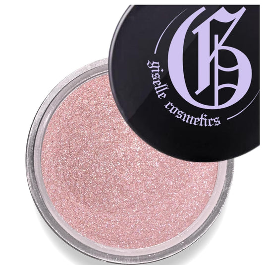 Brush Light Copper Loose Mineral Eye Shadow - Organic, Hypoallergenic, Talc-Free Makeup, Shimmer & Glitter Eyeshadow Palette, Pink & Metallic Iridescent Eye Shadow