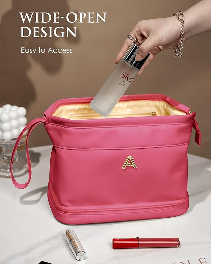 Mom And Daughters Gift, Makeup Bag for Women, Bridesmaid Engagement Gift for Her Travel Toiletry Bag Make Up Bag Pouch for Purse Bridal Shower Gifts for Engagement Wedding Bridesmaids Gift