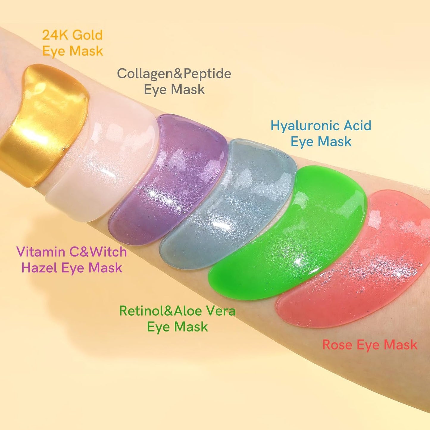 Under Eye Patches with Collagen and Hyaluronic Acid Eye Mask for Wrinkle,Dark Circles,Face Mask Skin Care Products 24 Pairs