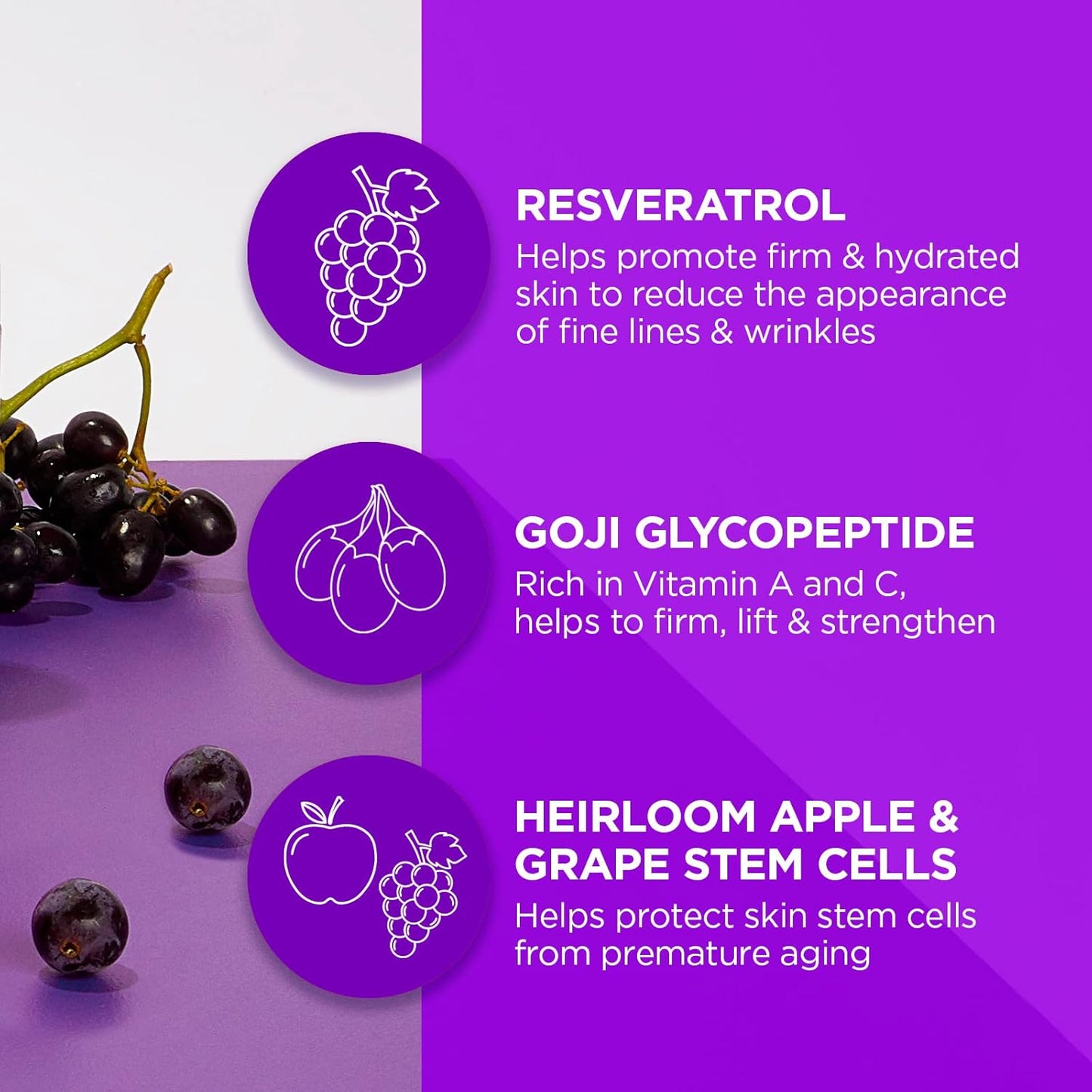 Andalou Naturals, Night Repair Cream Fruit Stem Cell, 1.7 Ounce