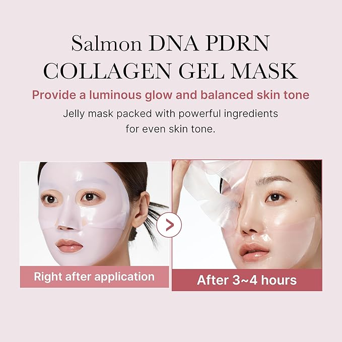 medicube Pink Glass Glow Duo for Uneven skin: Collagen Jelly Cream 110ml and Salmon DNA PDRN pink collagen jelly gel mask (4ea) | Holiday Stocking Stuffers