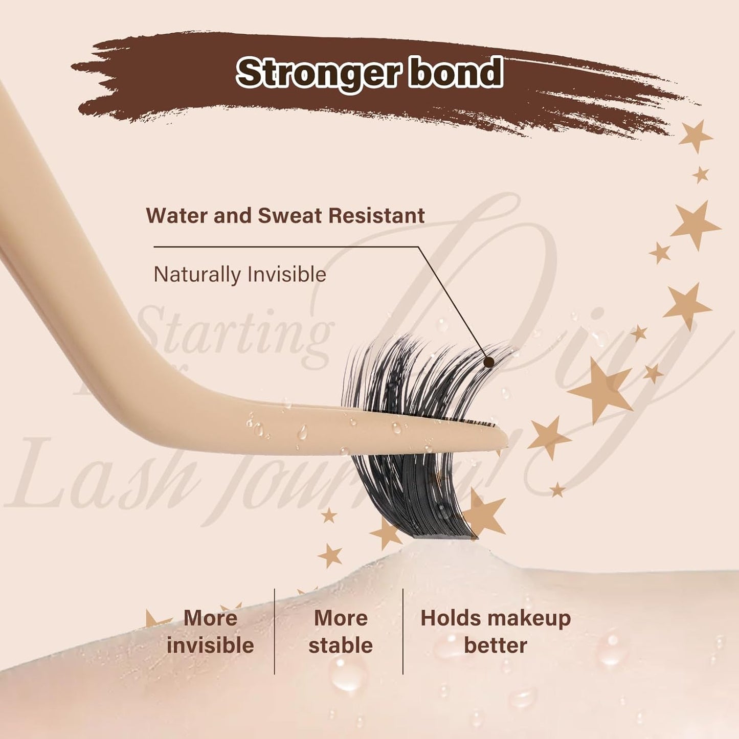 JMS&JMS 182Pcs Lash Clusters Eyelash Clusters 200D D Curl 9-16MIX Clusters Lashes Thick Super Soft Wispy DIY Eyelash Extension at Home(200D-D,9-16MIX)