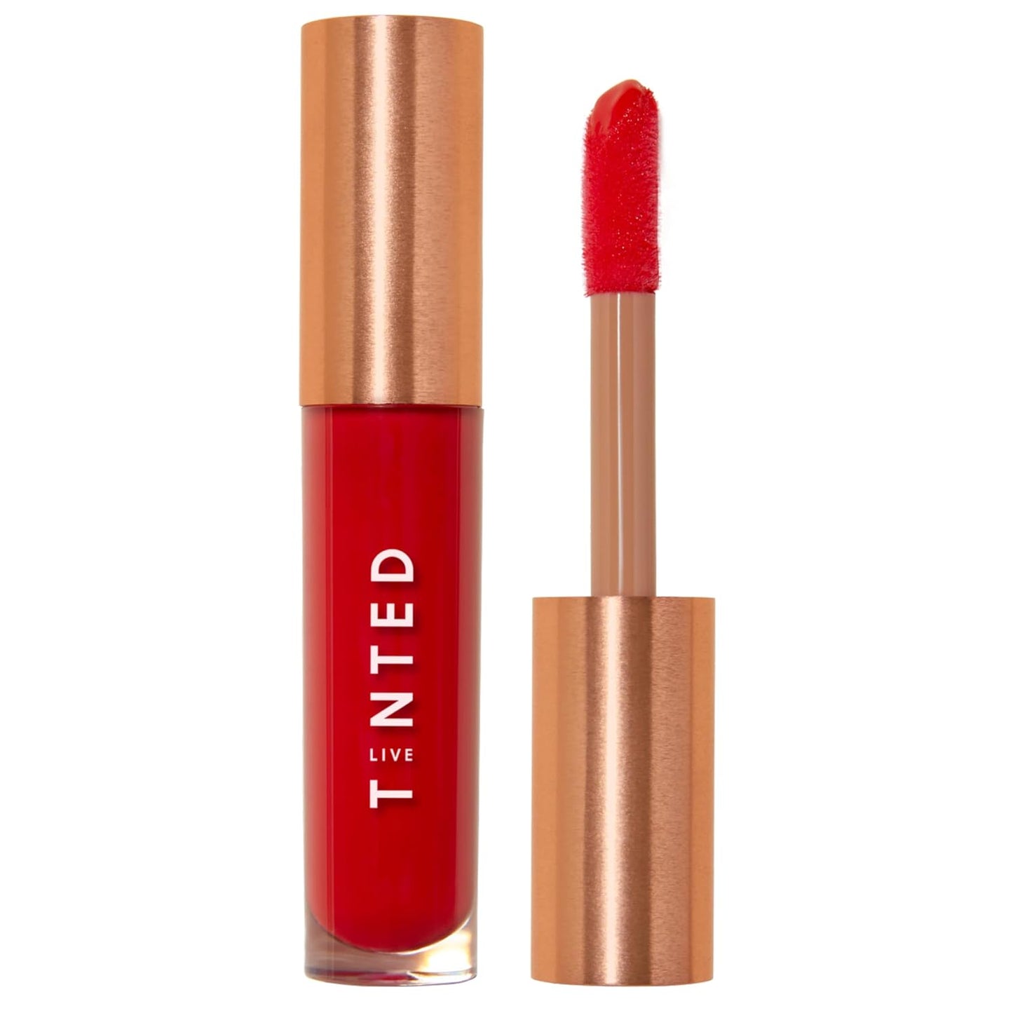 Live Tinted Huegloss High-Shine Lip Gloss - Hydrating, Non-Sticky, Moisturizing Lip Gloss with Hyaluronic Acid, Coconut Oil, and Shea Butter For a Soft Barrier & Seals in Moisture - Cherry Red