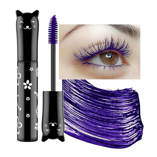 Purple Mascara For Eyelashes Waterproof Volume Length Voluminous Natural Hypoallergenic Colored Volumizing Lengthening Curling Defining Halloween Party Stage Use
