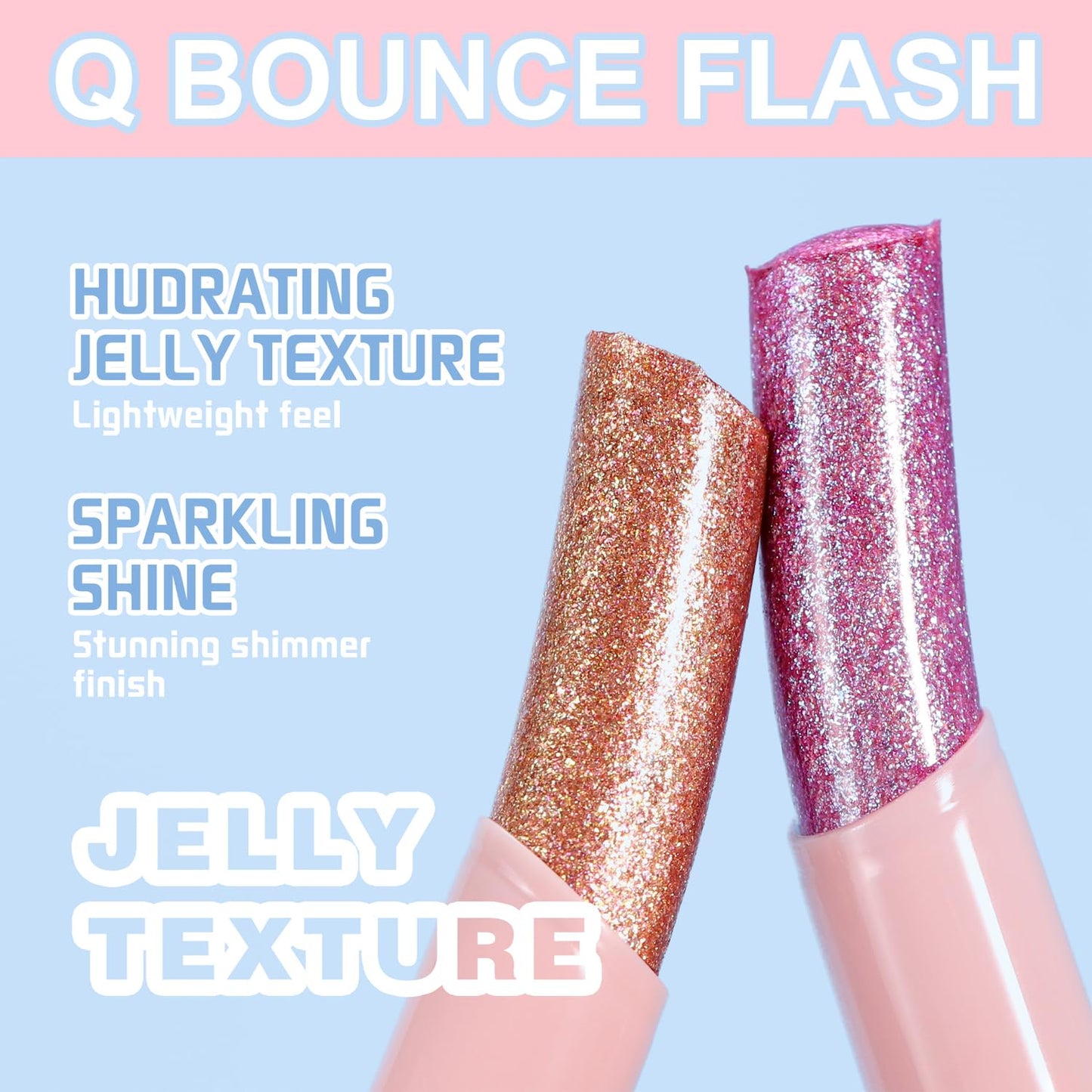 3PCS Crystal Hydrating Jelly Stick Eyeshadow Stick, Glitter Makeup Jelly Shimmer Eye Shadow Crayon, Lightweight Eye Brightener Eye Makeup (03+04+06)