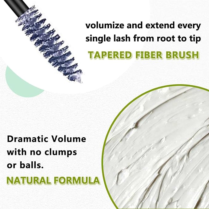 White Mascara For Eyelashes Waterproof Primer Eyes Makeup Voluminous Colored Best Benefit Lengthening Curling Defining Natural Hypoallergenic white eyeliner Halloween Party Stage Use