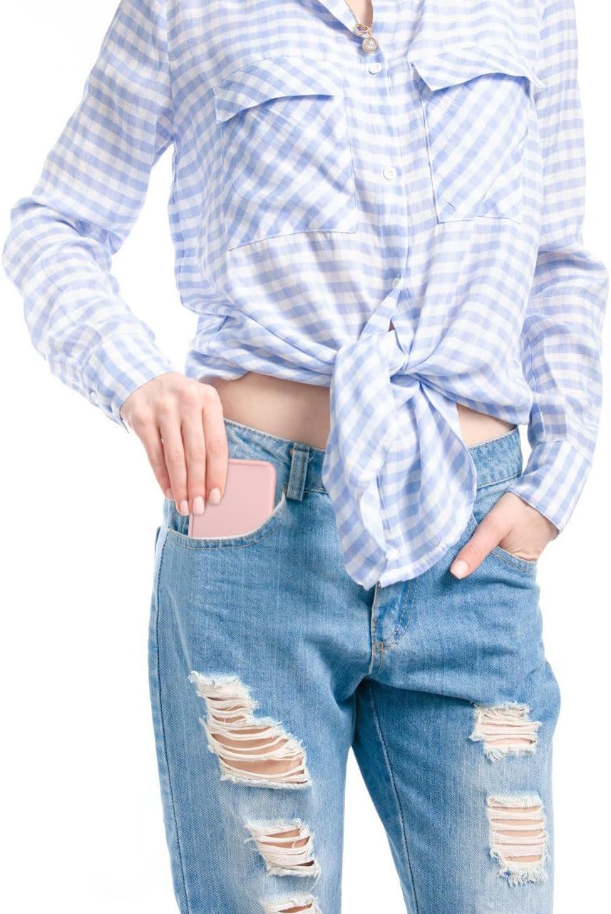 WOBSION Small Mirror with Lights,LED Compact Makeup Mirror,1x/3x Mini Travel Mirror with Magnification,Portable for Purse,Pocket,Gifts for Girls,Rose Gold