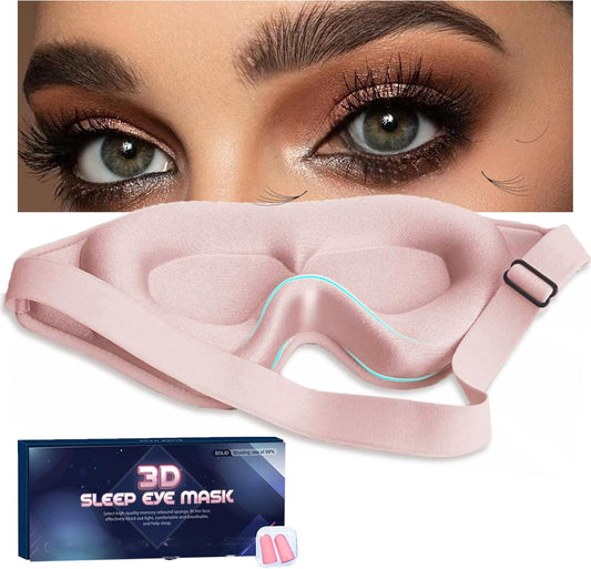 Eye Mask for Lash Extensions, Sleep Mask for Lash Extensions for Lashes Aftercare,Lash Extension Sleep Mask for Travel Yoga Nap, 3D Contoured Eye Mask