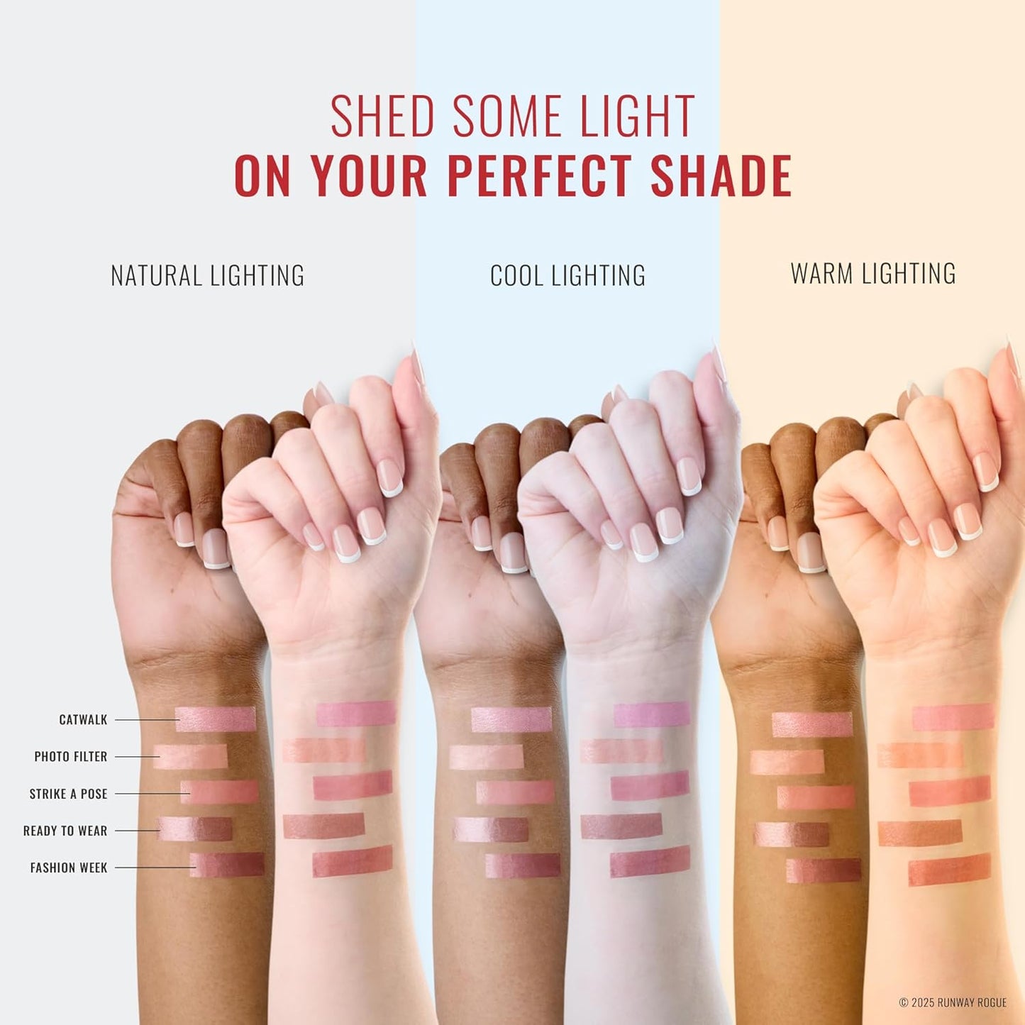 Runway Rogue LuxGloss Lip Gloss Trio, High-Pigment Shimmer Lip Gloss Set, (‘Photo Filter’, ‘Catwalk’, ‘Strike a Pose’)