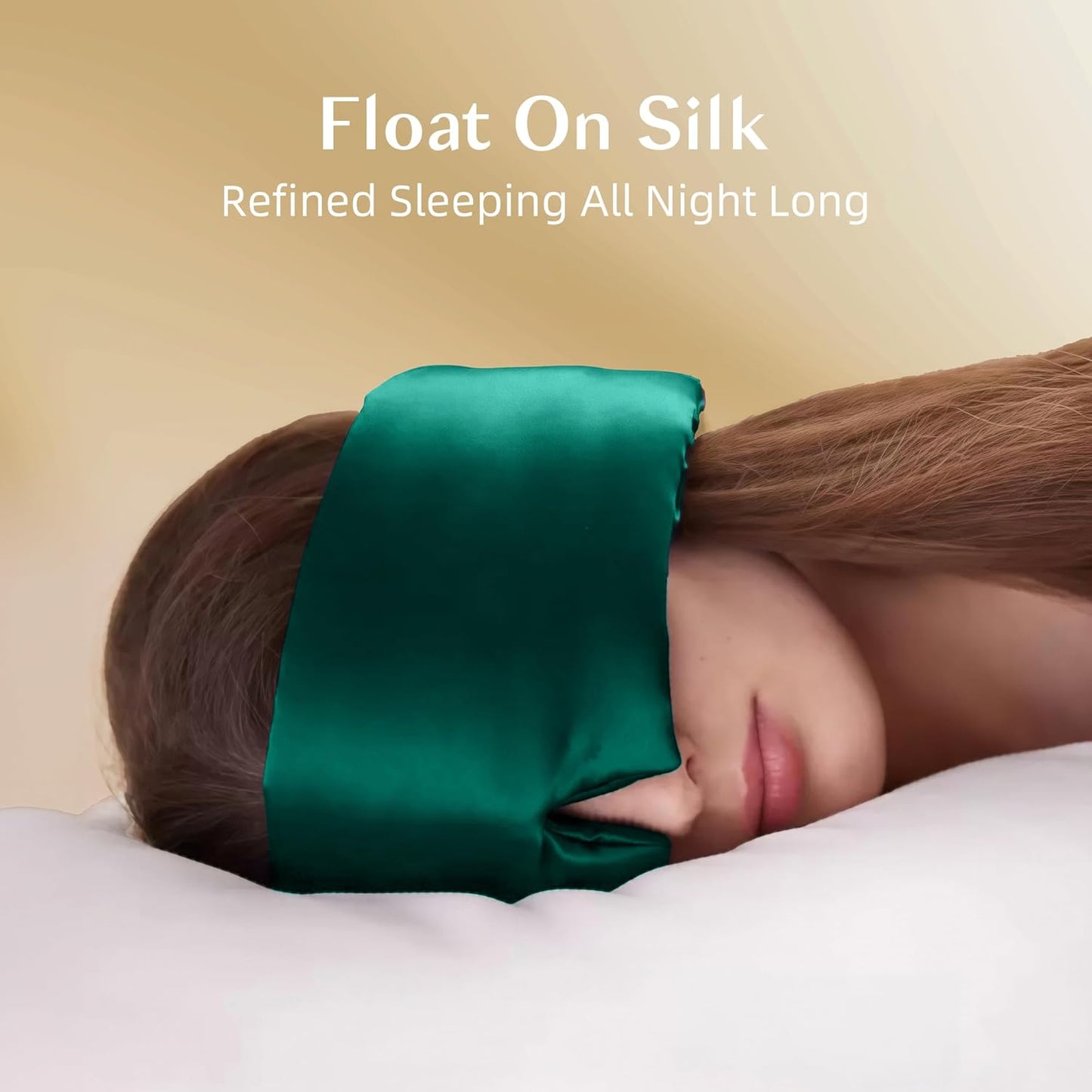 Silk Sleep Mask for Women and Men, Side Sleeper, 22 Momme Pure Mulberry Silk Total Blackout 100% Mulberry Eye Mask with Adjustable Headband Full Size, Eye Masks for Sleeping and Travel