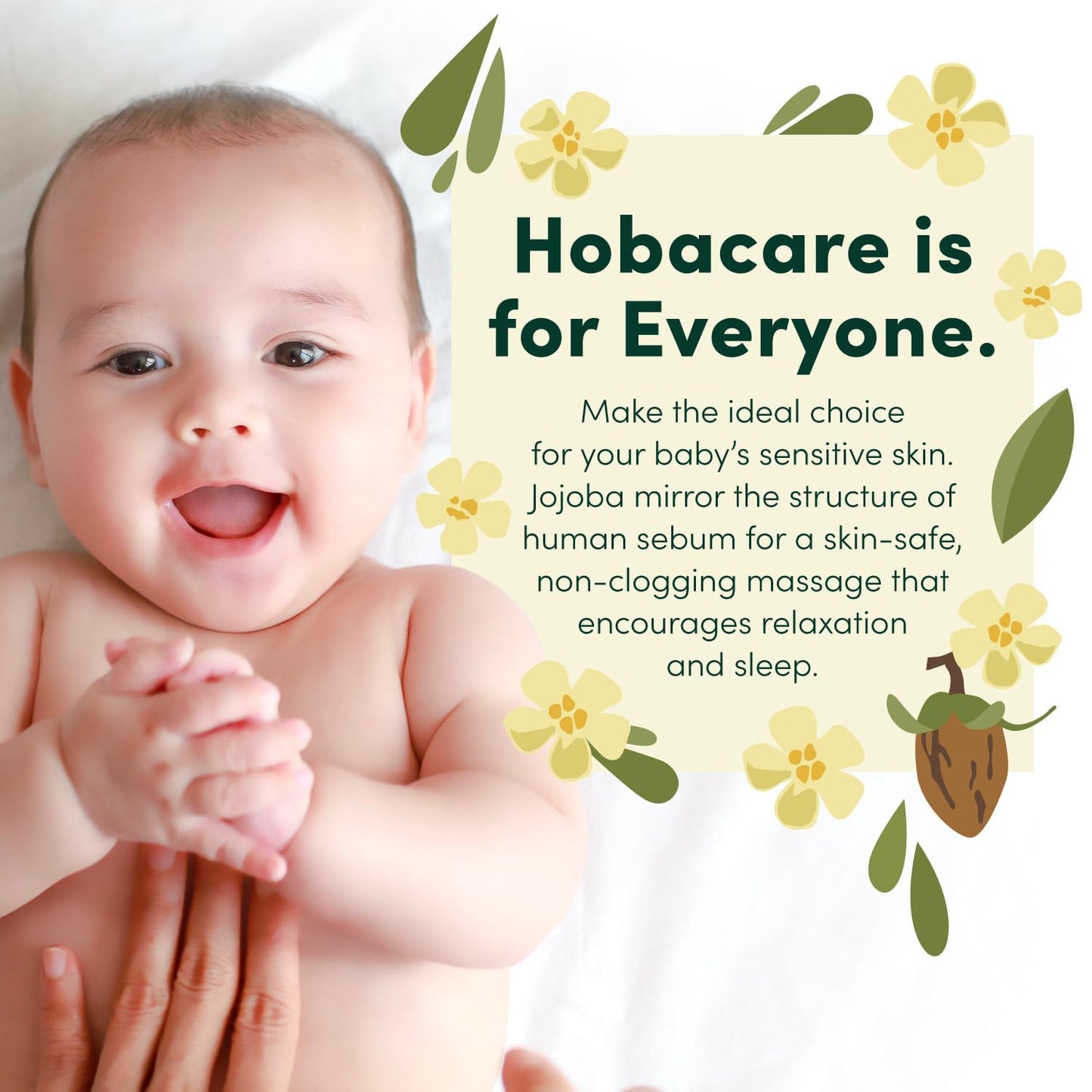 HobaCare Organic Jojoba Oil for Hair, Skincare, Face, Body, Scalp, Nails, Beard Care, Skin Massage - Unrefined Carrier Oil - 100% Pure, Hexane Free, Moisturizing (16 oz)