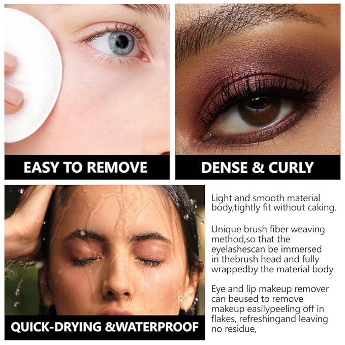 BINGBRUSH Dual-Ended Colored Mascara Smudge-Proof, Long-Lasting, Volumizing & Lengthening White Mascara Vibrant,Waterproof Eye Makeup (01#-Black & White)