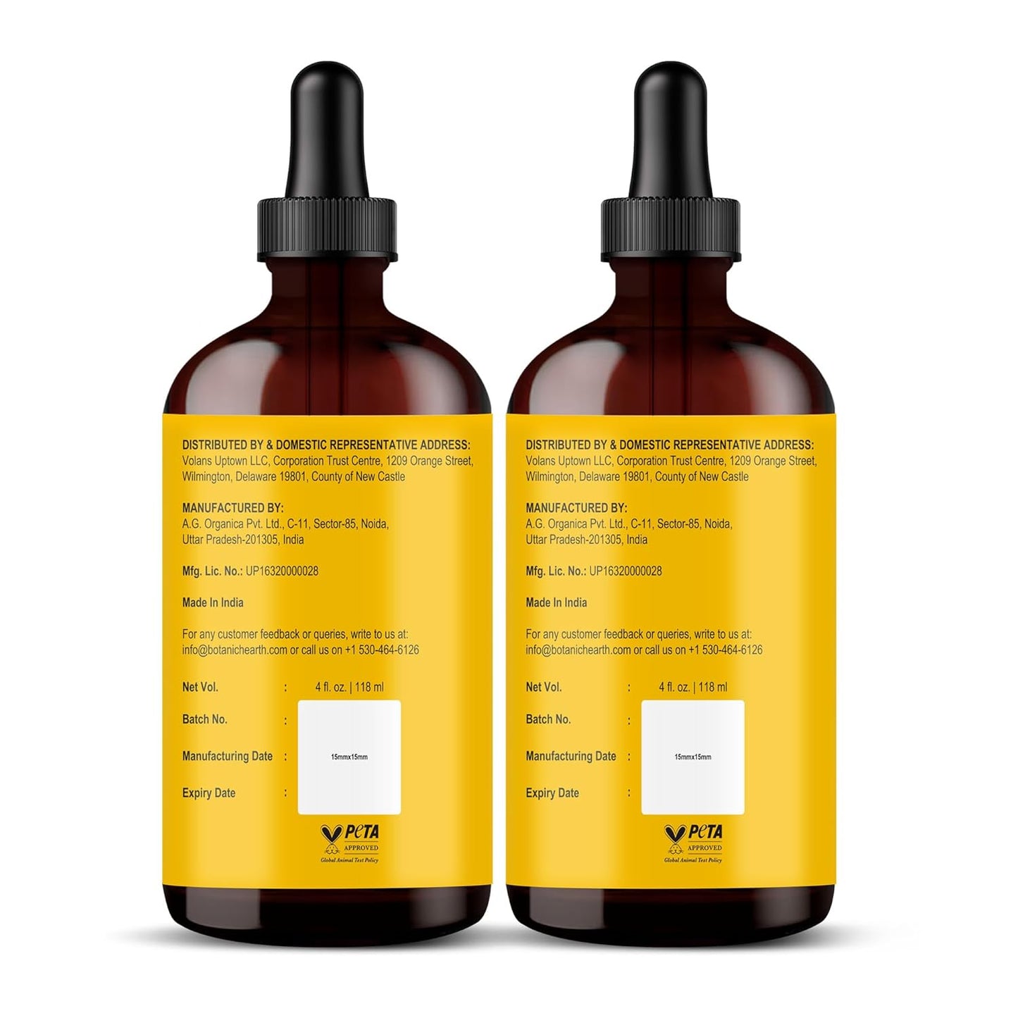 Botanic Hearth 100% Pure Batana Oil for Hair Growth- Weightless(Glass bottle 4 fl oz-Pack of 2) from Honduras|Hair Oil Repairs Dry Damaged Hair, Strengthening, Healthier Hair- Hair Tonic