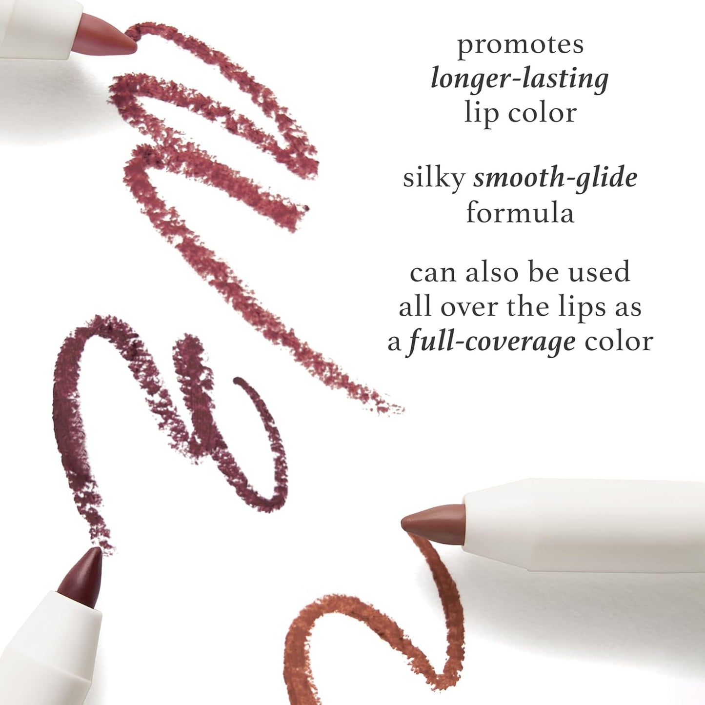Julep With a Trace Retractable Creamy Long-Lasting Lip Liner, Brown Tinted Velvet Mauve