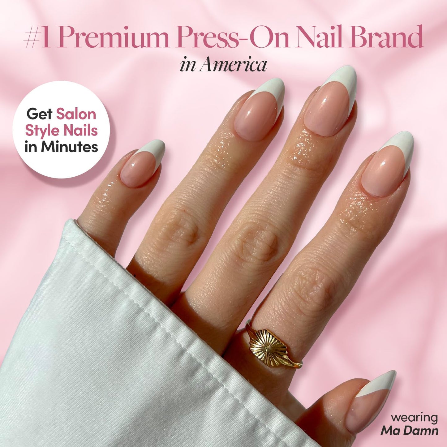 Glamnetic Super Strong Brush On Nail Glue (3 Bottles) | Brush Tip Applicator, Mess Free, Travel Friendly, Vegan | Durable & Long-Lasting | .24 fl. oz.