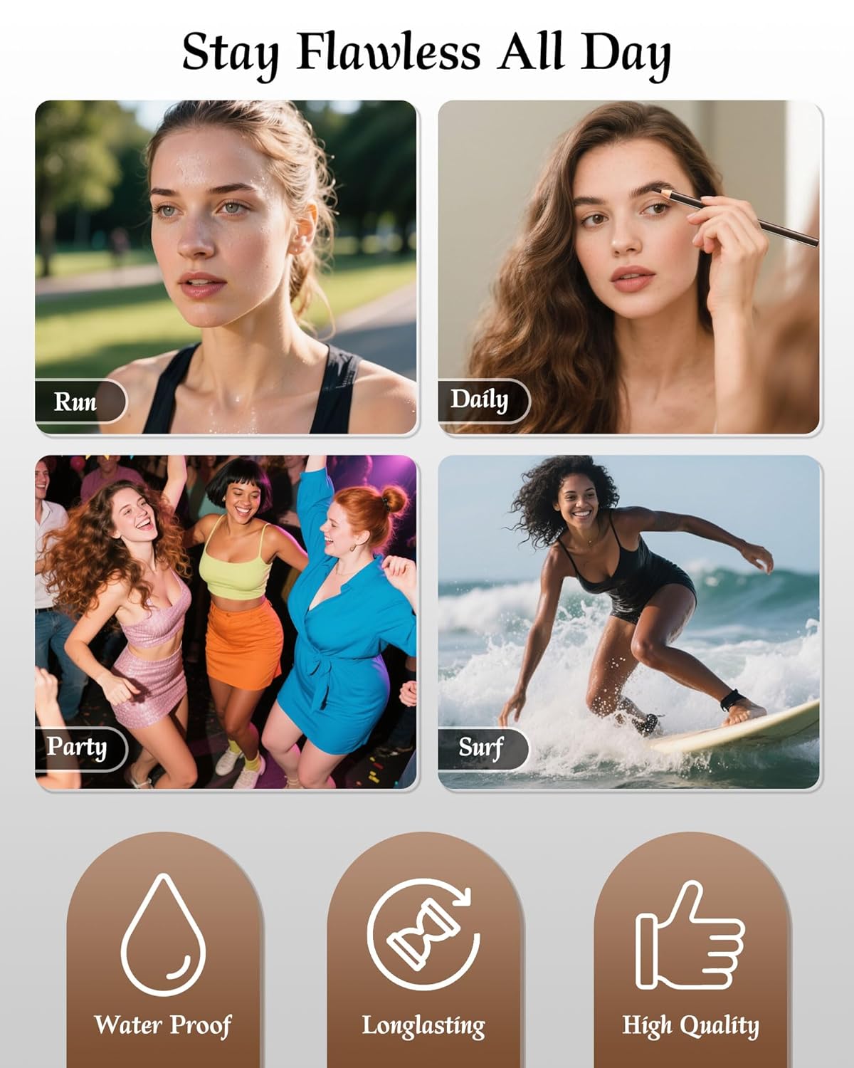 12 Piece Black Waterproof Eyebrow Pencils for Women w/Microblading Eyebrow Pencil & Brow Trimming Supplies Kit Permanent Eye Brow Liners Set For Salon-Quality Shaping & Filling Of Marks