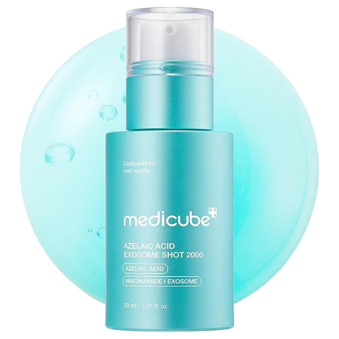 medicube Azelaic Acid Exosome Shot Serum 2000 – Calm Redness due to Dryness while Refining Uneven Texture | Use for After Spot Care, with Azelaic Acid, Niacinamide | Korean Skincare, 30ml / 1.01 fl.oz