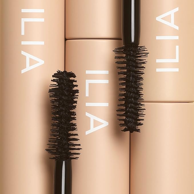ILIA - Fullest Volumizing Mascara | Weightless, Buildable, Smudge + Flake-Free, Sensitive Eyes Safe | Full, Thick, Healthier Lashes | Non-Toxic, Vegan, Cruelty-Free (Travel Size Mini, 0.13 oz | 4 ml)