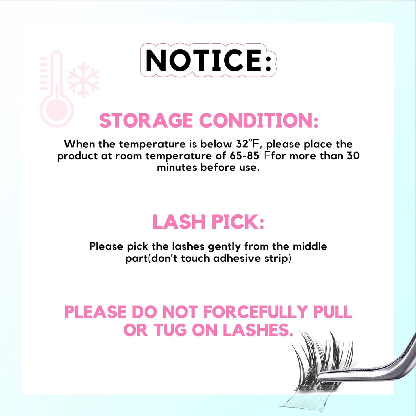 GAQQI Self Adhesive Eyelashes Clusters, No Glue Lash Clusters 10-16mm Wispy & Wet Cluster Lashes, No Band Press On Lashes, More Comfortable & Stronger Hold (Rabbit）