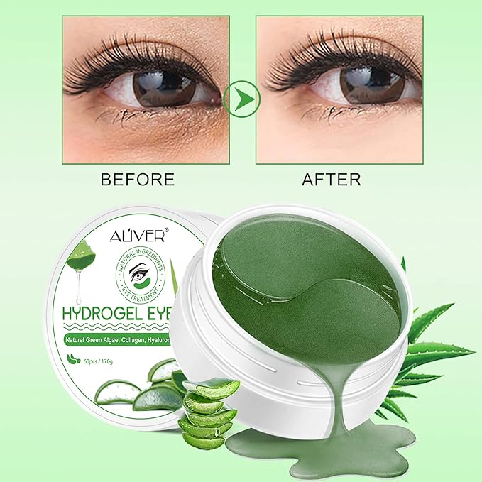 Under Eye Patches -30 Pairs, Collagen Eye Mask for Dark Circles, Puffy Eyes, Wrinkles Treatment, Aloe Eye Bags with Hyaluronic Acid and Collagen, Moisturizing & Anti-Aging