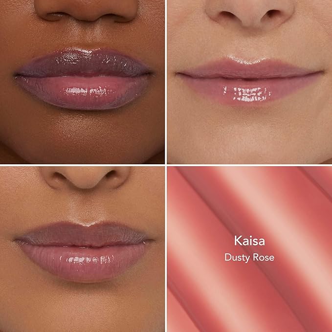 Thrive Causemetics Sheer Strength Lip Plumping Peptide Gloss, Lip Plumper with Vitamin E, Peptides, Plumps, Smooths & Hydrates Lips, High Shine, Vegan & Cruelty Free, Kaisa (Dusty Rose)