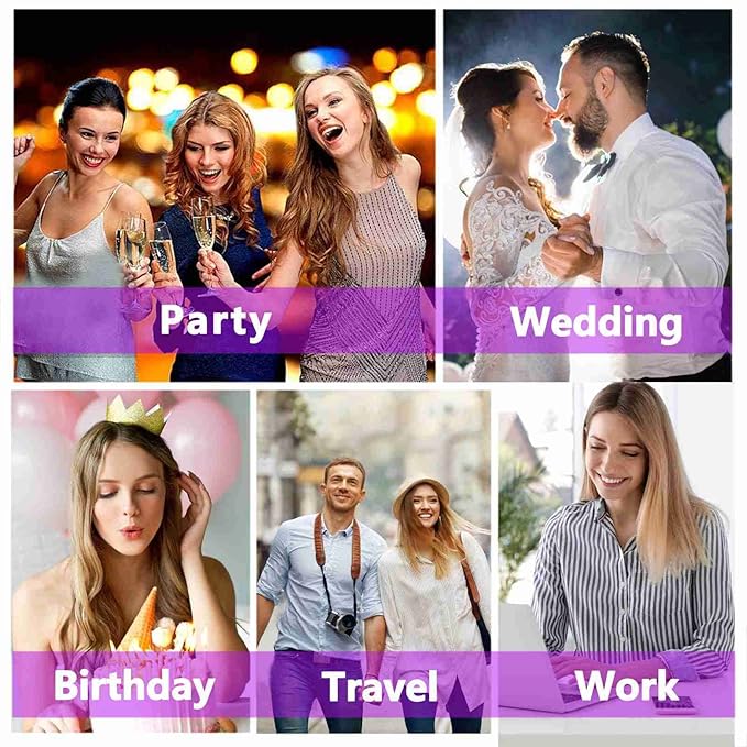 Purple Mascara For Eyelashes Waterproof Volume Length Voluminous Natural Hypoallergenic Colored Volumizing Lengthening Curling Defining Halloween Party Stage Use