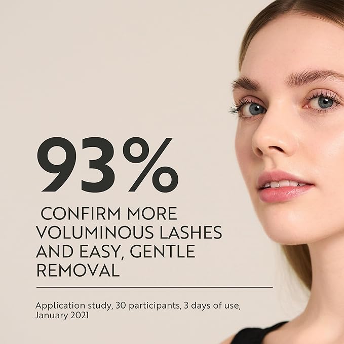 M. Asam MAGIC FINISH Waterproof Mascara Deep Black (0.41 Fl Oz), Mascara Volume and Length with Argan Oil, Easy Removal with 100.4 °F warm water, Vegan