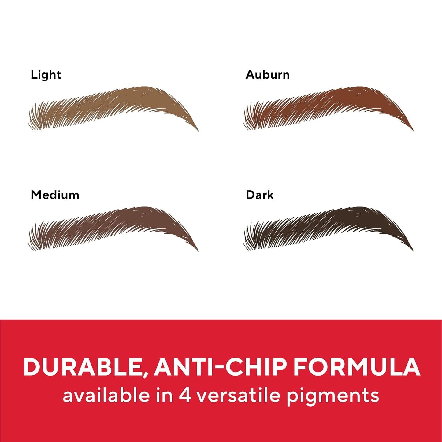 Mirabella Ultra Fine Brow Pencil, Anti-Chip Waterproof Eyebrow Pencil - Smudgeproof, Blendable & Retractable Eyebrow Pencil to Define and Fill In Brows Naturally - Dark