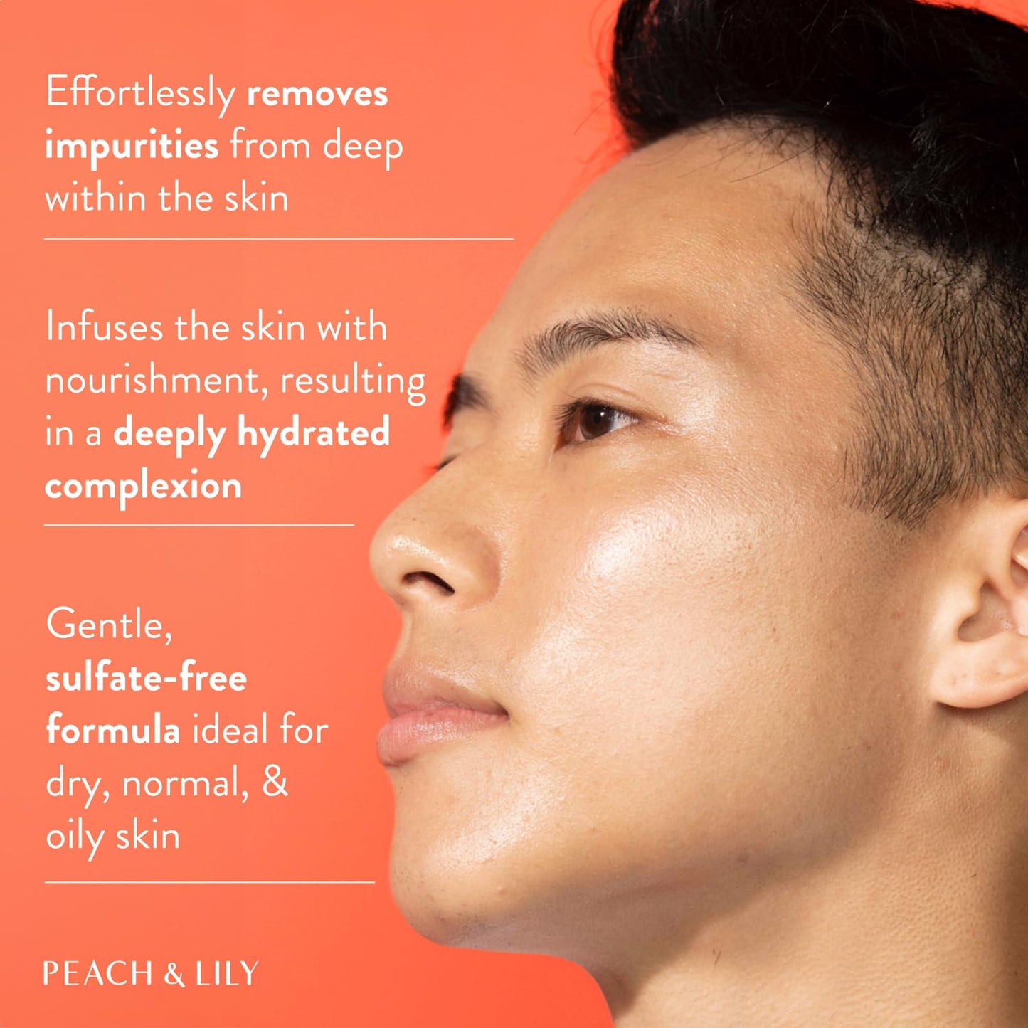 Peach & Lily - Power Calm Hydrating Gel Cleanser - Korean Skincare Face Wash - Dry, Normal, & Oily Skin - Vegan, Gluten Free, Fragrance Free, Never Tested on Animals - Travel Size - 100 ML, 3.38 FL OZ