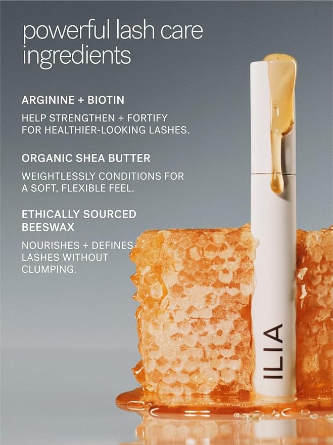 ILIA - Limitless Lash Mascara | Lightweight, Nourishing, Lengthening, Lifting | Flake + Smudge-Resistant | Non-Toxic, Cruelty-Free, Ophthalmologist-Tested, Safe For Sensitive Eyes (Soft Black)