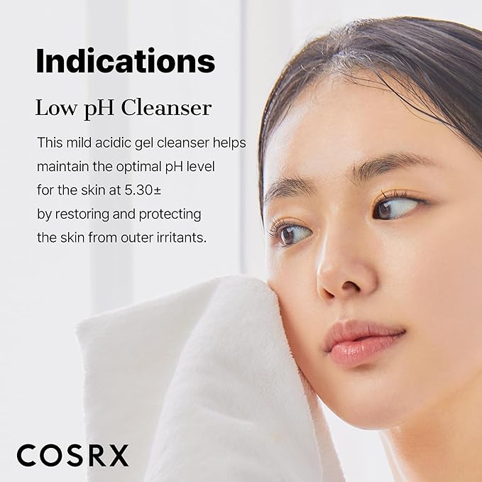 COSRX Low pH Good Morning Gel Face Cleanser, 5.07 fl oz, BHA Face Wash, Daily Mild Face Cleanser for Sensitive Skin, PH Balancing, Korean Skin Care, Korean Face Wash, Stocking Stuffers,Gifts For Women