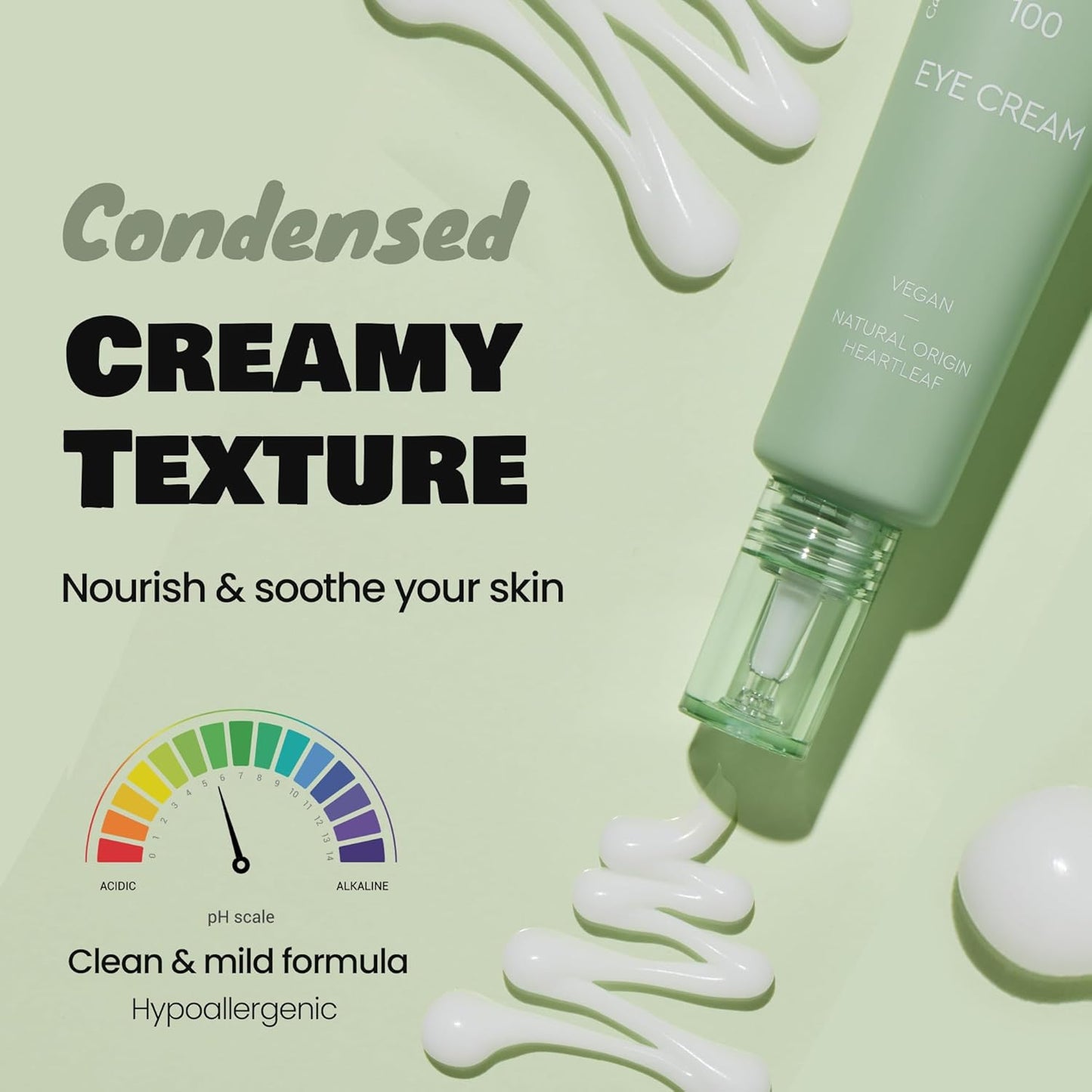 DEWYTREE Heartleaf 100 Eye Cream | Korean Eye Cream w/Rice Extracts & Quinoa Seed Extracts | Hydrating Eye Cream for Dark Circles and Puffiness | Vegan Firming Eye Cream (1.18 Fl. Oz.)