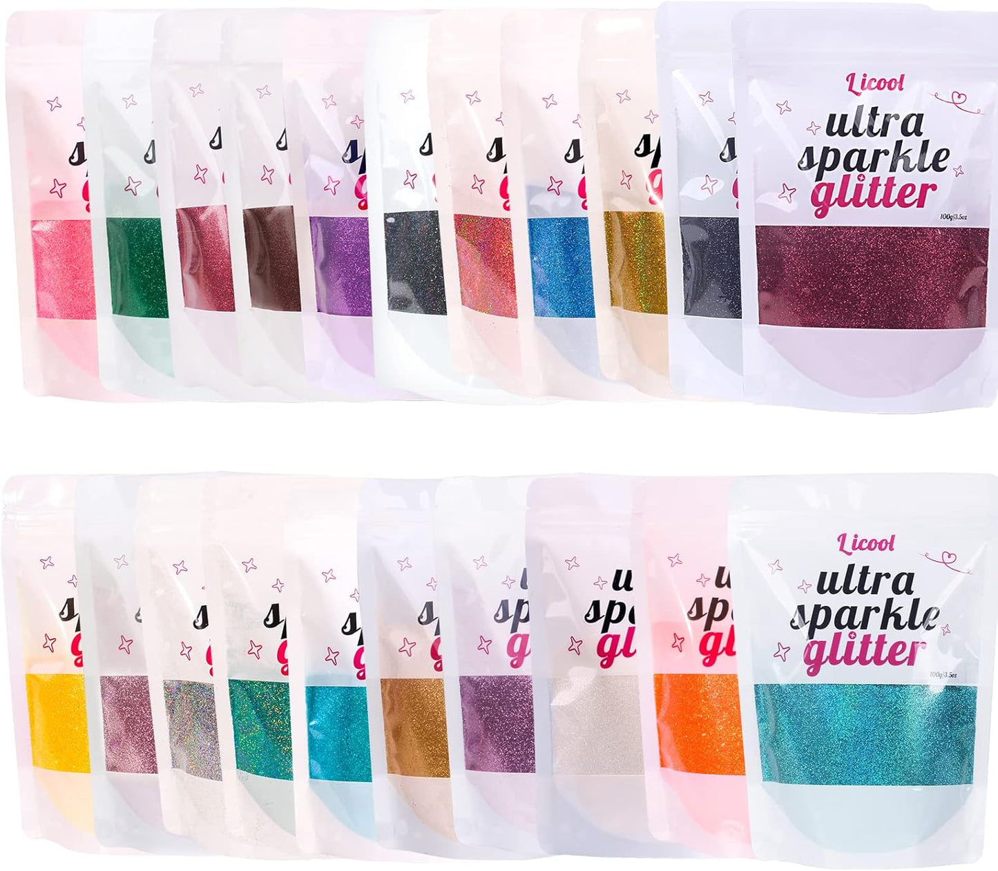 100g/3.5oz Pack Iridescent Rainbow Fine Glitter for DIY Craft, Extra Fine Glitter for Epoxy Resin, Glitter for Tumblers Candle Making, Festival Decorate Makeup Body Face Nail Art (Iridescent Yellow)