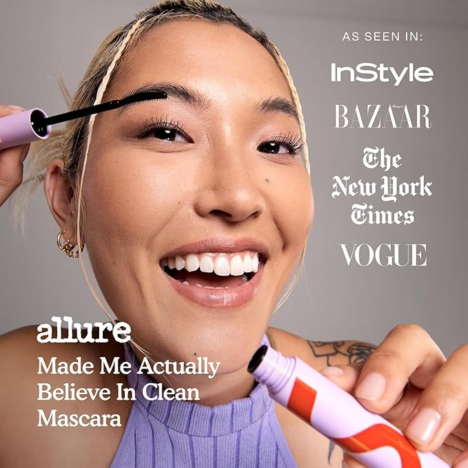 Tower 28 Mascara – Volumizing & Lengthening Lash Makeup | No Clumping, No Flaking, Smudge-Free | Gentle for Sensitive Eyes, Eco-Conscious Packaging – Jet Black