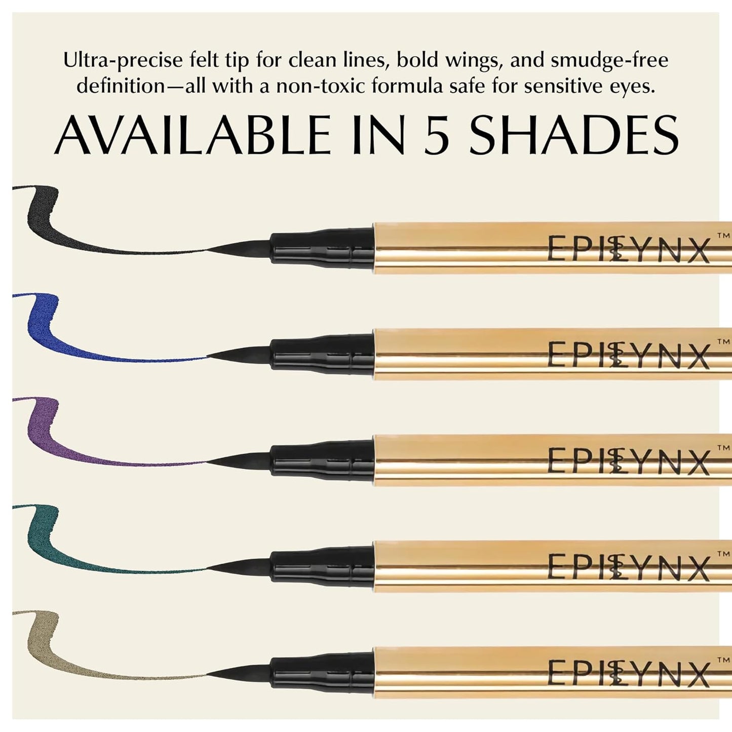 Waterproof Eyeliner - Smudge-Proof Liquid Eyeliner Pen with Precision Tip for Smooth, Long-Lasting Application - Vegan, Hypoallergenic & Gluten-Free Eye Liner - 2mL Brown