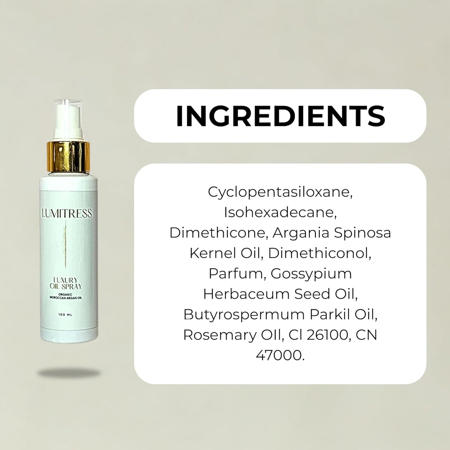 Luxury Oil Spray, Ultra-Fine Hydrating Mist for Shine and Softness