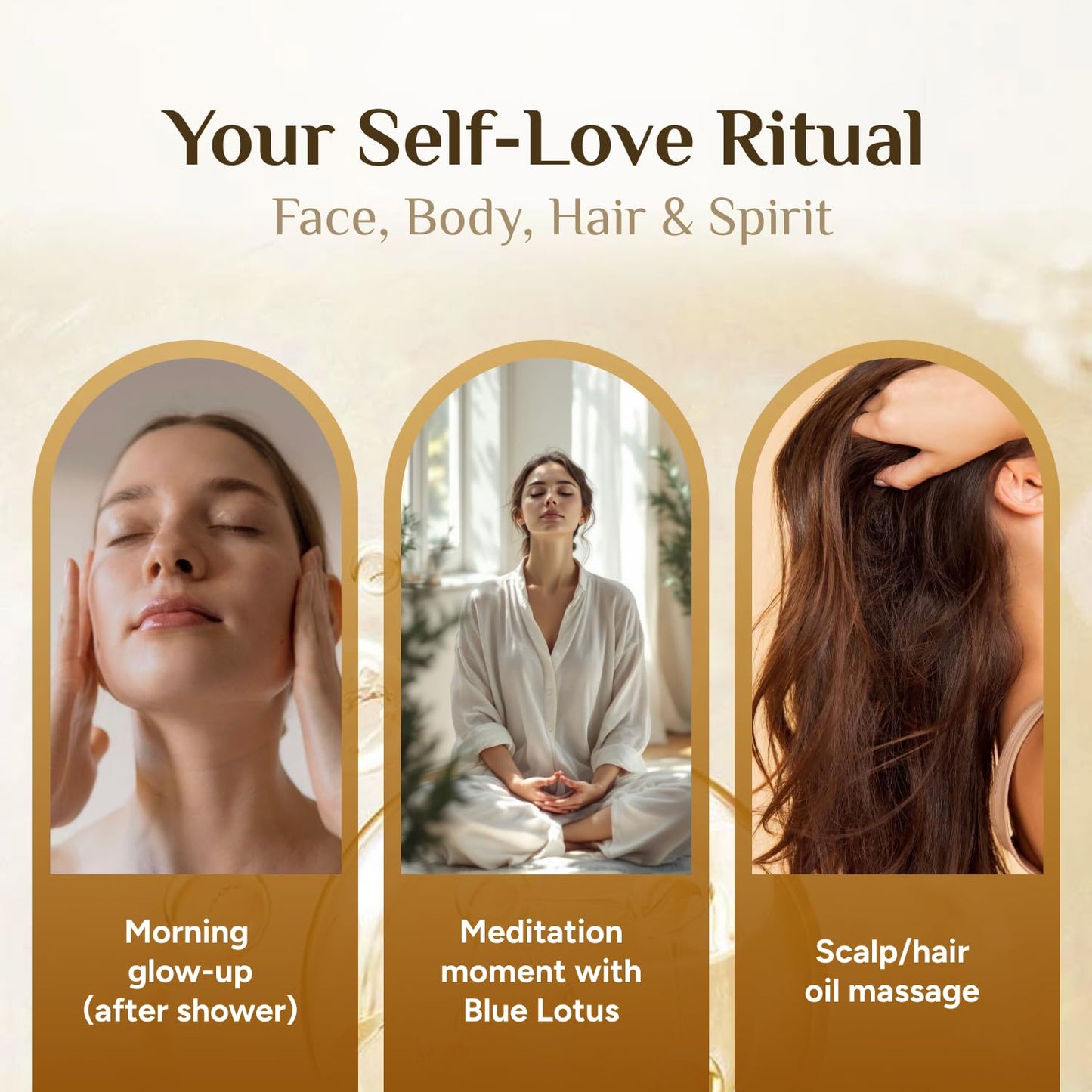 Pure Organic Moringa Oil with Blue Lotus Flower | Deep Hydrating & Anti-Aging Ritual Oil for Skin, Hair & Nails | Premium 100% Cold Pressed Moringa Seed Extraction, Nourishes & Hydrates Skin 1oz.