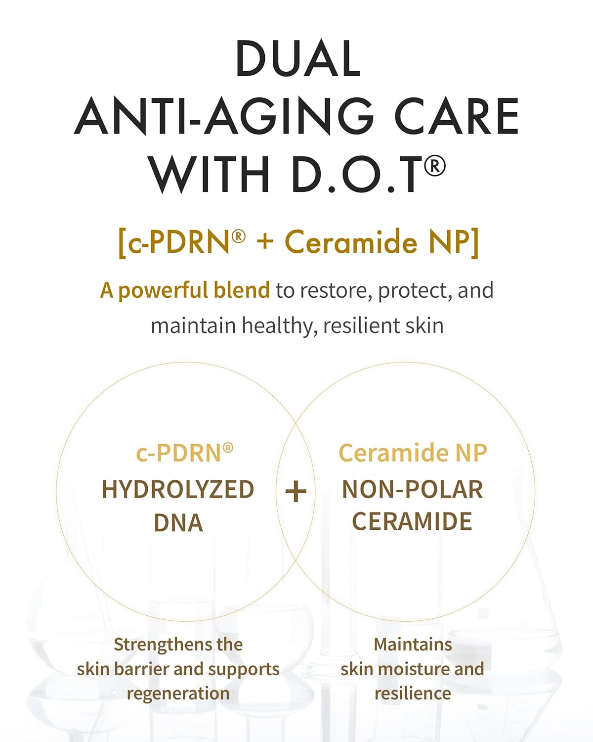 REJURAN® Dual Effect Ampoule, DOT DUAL c-PDRN® [Larger Size] - Salmon DNA Face Serum for Deep Rejuvenation, Wrinkle Care, Skin Elasticity with Visible Anti-Aging Results. Korean Skincare (1.69 fl oz)