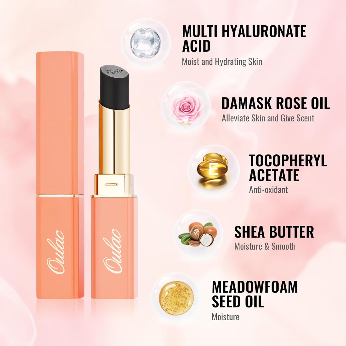 Oulac Red Lipsticks for Women, Deep Red Matte Lipstick, Full Coverage Lip Color, Satin Matte Finish, Cream Texture, Hydrating, Infused with Hyaluronic Acid, Vegan & Clean Beauty 4g SG07 Body Heat